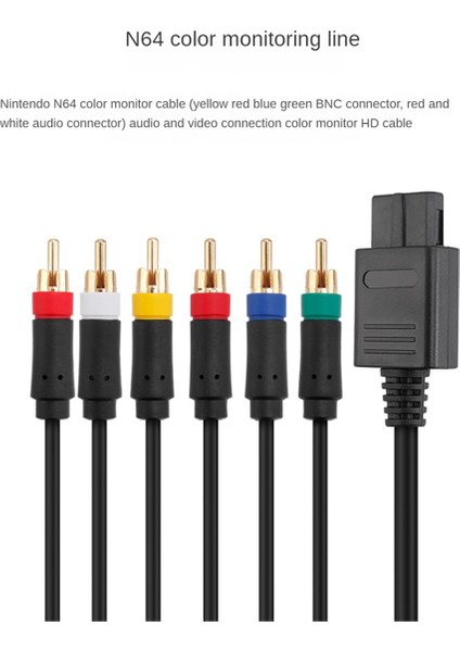 N64 Sfc Snes Ngc Video Konsolları Için Rgb/rgbs Kablosu Kompozit Kablo Bnc Adaptörü Olmadan Güçlü Kararlılık (Yurt Dışından) fiyatları
