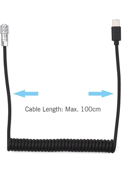 Andoer Usb-C Güç Kablosu Blackmagic Pocket Cinema Kamera Bmpcc 4k/6k - USB Type-C Yaylı Kablo Için Yedek (Yurt Dışından) fiyatları
