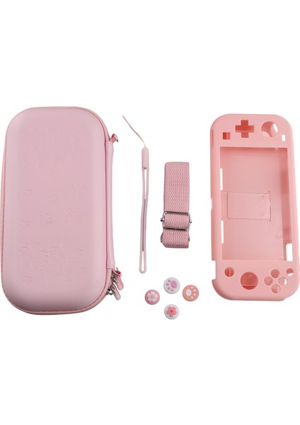 Nintendo Switch Lite ile Uyumlu Pembe Taşıma Çantası, Switch Lite Için Depolama Alanlı Taşınabilir Nintendo Switch Lite Çantası (Yurt Dışından)