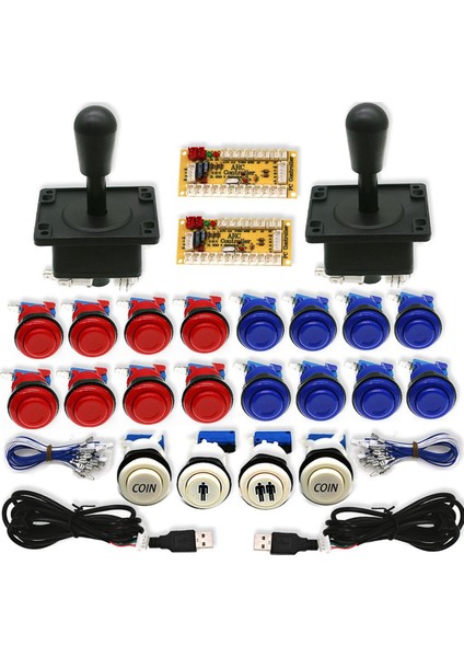 Neo Geo Arcade Oyun Dıy Kiti USB Kart Denetleyicisi Pc Raspberry Pi Sıfır Gecikme Abd Tarzı 8 Yönlü Joystick B (Yurt Dışından)