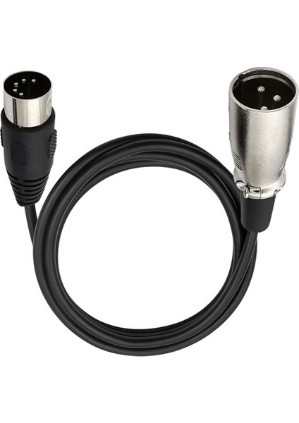 Dın 5 Pin - Xlr 3 Pin Ses Kablosu Uyumlu Müzik Enstrümanları Veya Mıdı Veya Xlr Kabloları Için Dın 5p Erkek - Xlr Erkek (Yurt Dışından)