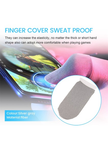 20 Adet Uyku Geçirmez Ter Geçirmez Profesyonel Basın Ekranı Başparmak Parmak Kılıfı Pubg Cep Telefonu Oyun Oyun Eldivenleri (Yurt Dışından) fırsatları