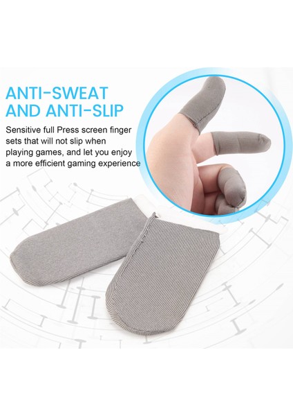 20 Adet Uyku Geçirmez Ter Geçirmez Profesyonel Basın Ekranı Başparmak Parmak Kılıfı Pubg Cep Telefonu Oyun Oyun Eldivenleri (Yurt Dışından) indirimleri