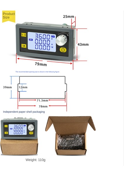 5A 80W Dc Dc Buck Boost Dönüştürücü cc Cv 0.5-30V 5V 6V 12V 24V Güç Modülü Ayarlanabilir Düzenlenmiş Laboratuvar Güç Kaynağı (Yurt Dışından)