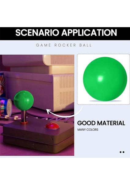 5'li Paket 35MM Joystick Ball Tops M6 Kolay Kurulumlu Arcade Oyun Bilgisayar Oyunu Joystick Yedek Parçaları 5 Renk (Yurt Dışından) modelleri