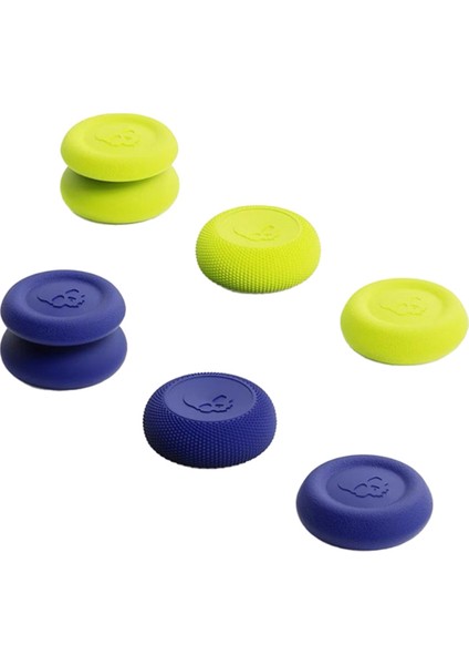 Adet Başparmak Tutma Seti Joystick Kapağı Başparmak Tutma Kapağı Ps4 Ps5 Pro Playstation 5 Kontrol Cihazı Sarı Mavi (Yurt Dışından)