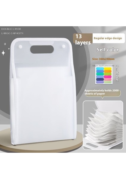 Çok Katmanlı Öğrenci Ekleri Test Kağıdı Düzenleyici Ilahi Olarak Sıralanmış Test Kağıdı Tutucu Saklama Çantası (Yurt Dışından)