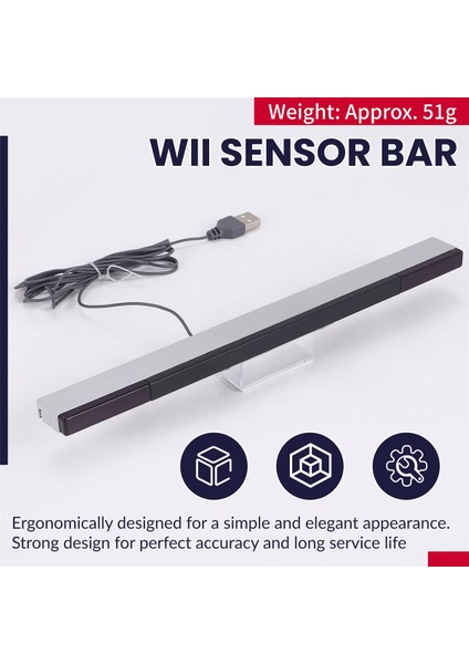Wii Sensör Çubuğu Kablolu Alıcılar Ir Sinyal Ray USB Fişi Yedek Sensör Çubuğu Alıcısı Wıı/wııu Için Oyun Aksesuarları (Yurt Dışından) indirimleri