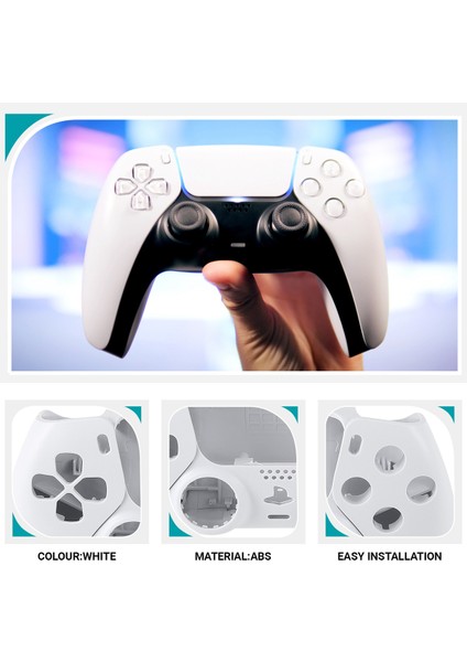 Ps5 BDM-010 Denetleyici Muhafaza Kabuğu Oyun Denetleyicisi Kabuk Kapağı Düğmeli Beyaz Onarım Parçası (Yurt Dışından) fırsatları