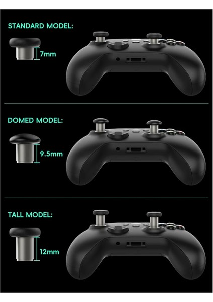 8 Paket Metal Manyetik Başparmak Çubukları Analog Joystickler Ps4/xbox One/xbox Serisi X/s Kontrol Cihazı Gümüş (Yurt Dışından) indirimleri