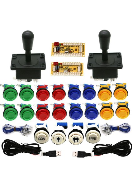 Neo Geo Arcade Oyun Dıy Kiti USB Kart Denetleyicisi Pc Raspberry Pi Sıfır Gecikme Abd Tarzı 8 Yönlü Joystick C (Yurt Dışından)