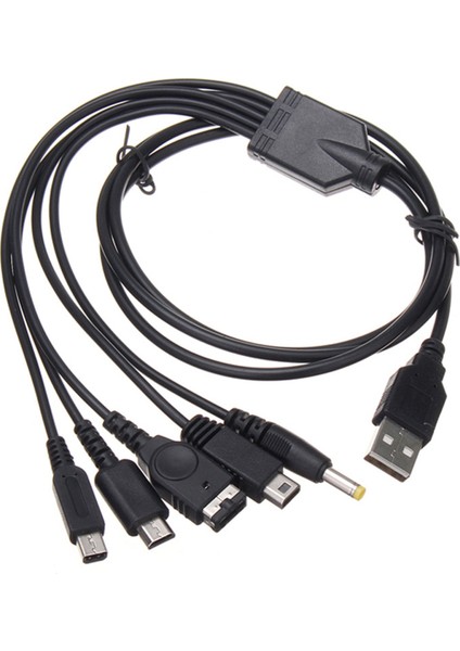 Nintendo Wii U, Yeni 3dsxl, Yeni 3ds, Nds Lıte Sp, Psp, Şarj Kablosu Için 5'i 1 Arada Şarj Kablosu (Yurt Dışından)