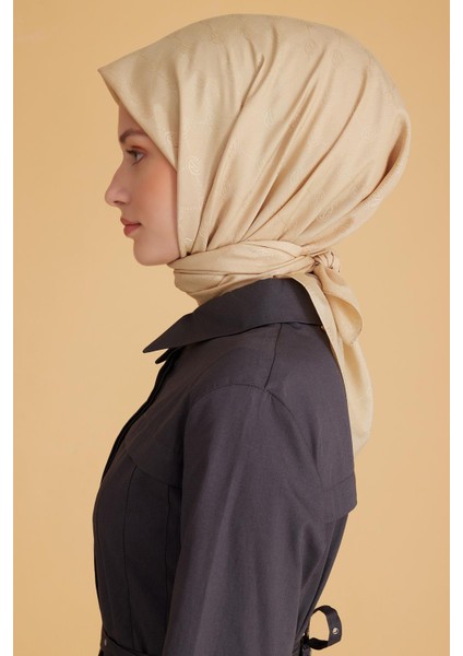 Fresh Monogram Jakarlı Eşarp 2 - 58 Sarı Monogram Desenli fiyatları