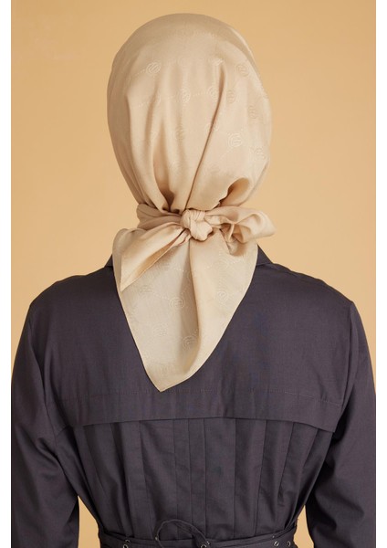 Fresh Monogram Jakarlı Eşarp 2 - 58 Sarı Monogram Desenli fırsatları