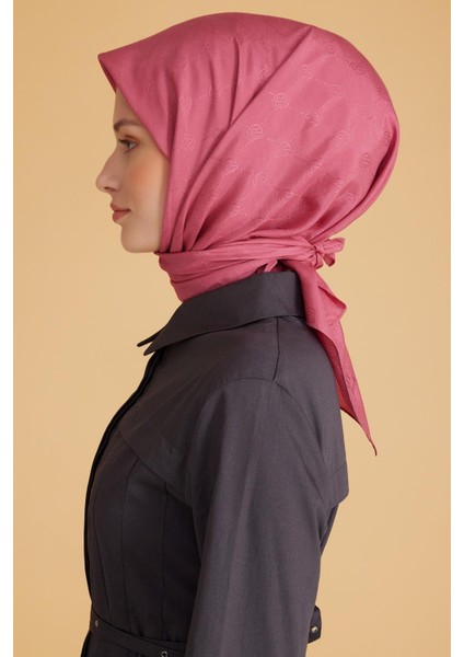 Fresh Monogram Jakarlı Eşarp 2 - 17 Pembe Monogram Desenli fiyatları