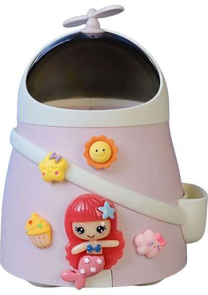 Sevimli Denizkızı Bebek-Çocuk Çöp Kutusu-Depolama Kovası-Kağıt Sepeti-Masaüstü (Yurt Dışından)