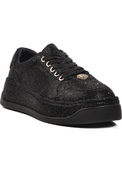 Siyah Tekstil Kadın Sneaker 25Y451-10 Z