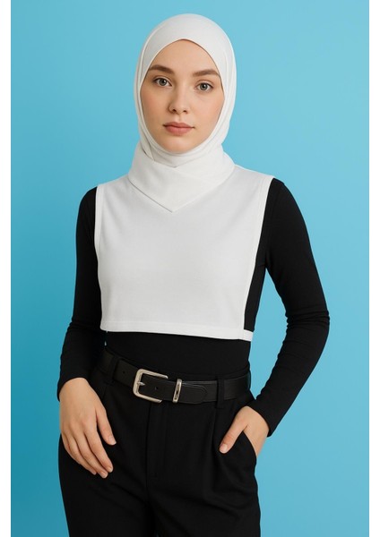 Mırach Çapraz Yaka Kolsuz Boyunluk | Içlik Crop Bluz Tesettür Yarım Bluz Kolsuz