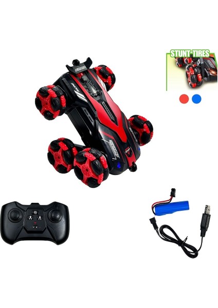 Uzaktan Kumandalı Full Fonksiyon 2.4ghz 6 Teker Buharlı Akrobat Araba fiyatları