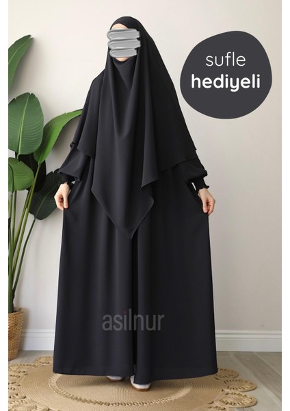 Alya Ferace Sufle Hediyeli Takım Füme