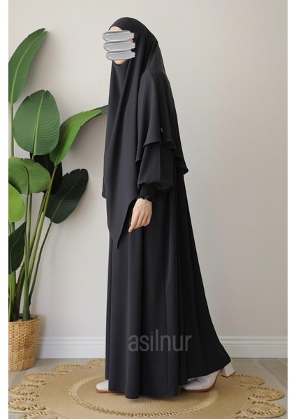 Alya Ferace Sufle Hediyeli Takım Füme modelleri