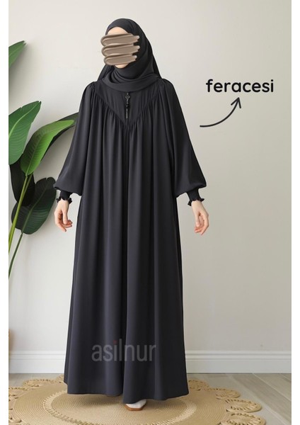 Alya Ferace Sufle Hediyeli Takım Füme fırsatları