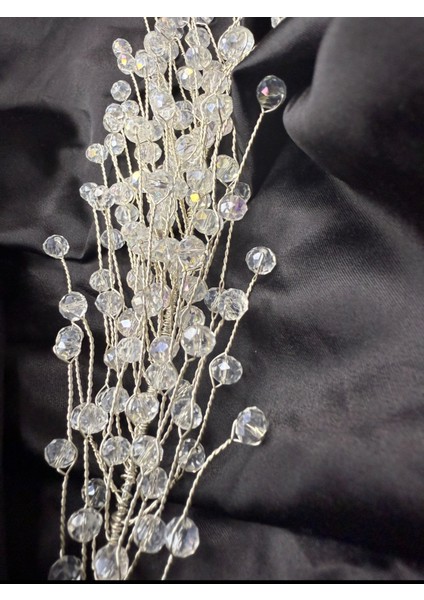 Yoğun Boncuklu Gelin Nişan Tacı Toka modelleri