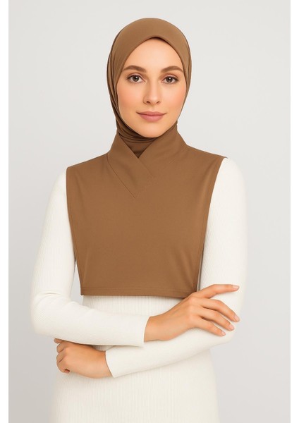 Mırach Çapraz Yaka Kolsuz Boyunluk | Içlik Crop Bluz Tesettür Yarım Bluz Kolsuz