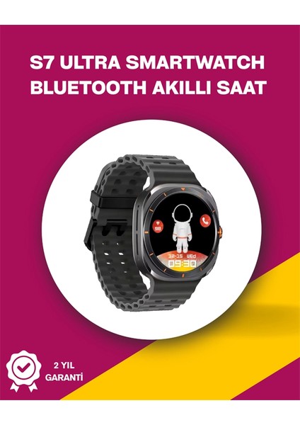 Mikrofon ve Hoparlörlü Akıllı Saat | Takvim, Titreşim, Kronometre Özellikli