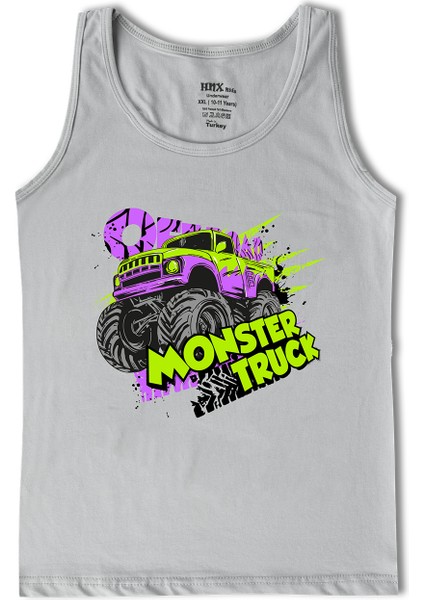 6'lı Baskılı Pamuklu Kalın Askılı Erkek Çocuk Atlet