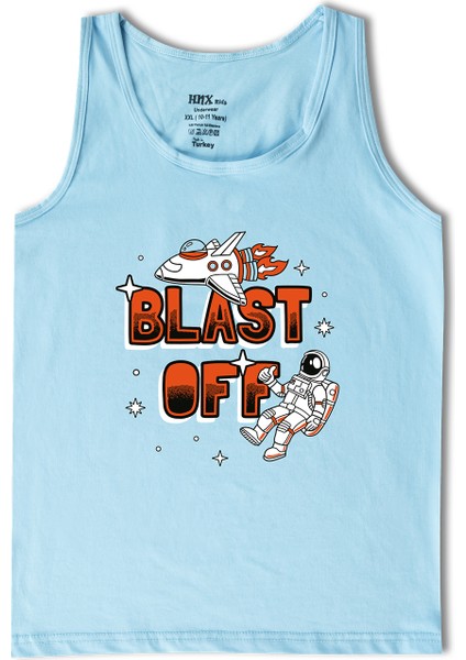 6'lı Baskılı Pamuklu Kalın Askılı Erkek Çocuk Atlet