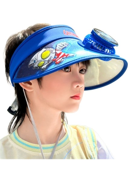 Çocuk Şapkası Yaz Altman Güneş Fanı Şapka Çocuk Yakışıklı Güneş Koruması Boş Üst Güneş Şapkası (Yurt Dışından)