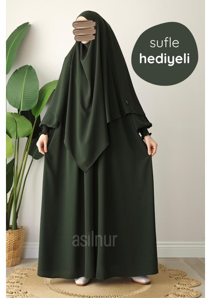 Alya Ferace Sufle Hediyeli Takım Haki