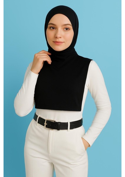 Mırach Çapraz Yaka Kolsuz Boyunluk | Içlik Crop Bluz Tesettür Yarım Bluz Kolsuz