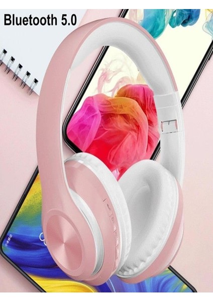 P68 Kulaküstü Kulaklık Pembe modelleri