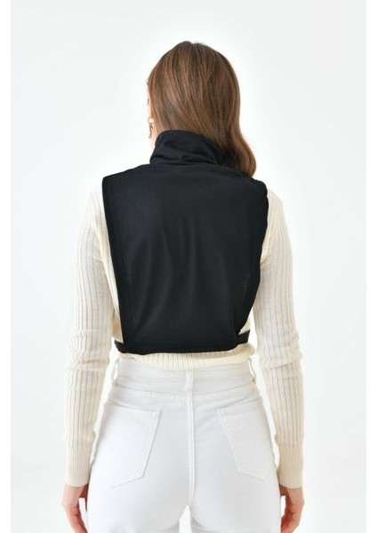 Mırach Çapraz Yaka Kolsuz Boyunluk | Içlik Crop Bluz Tesettür Yarım Bluz Kolsuz