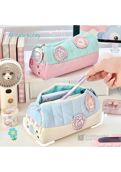 Küçük Ev Kırtasiye Kutusu Öğrenci Saklama Çantası (Yurt Dışından) indirimleri