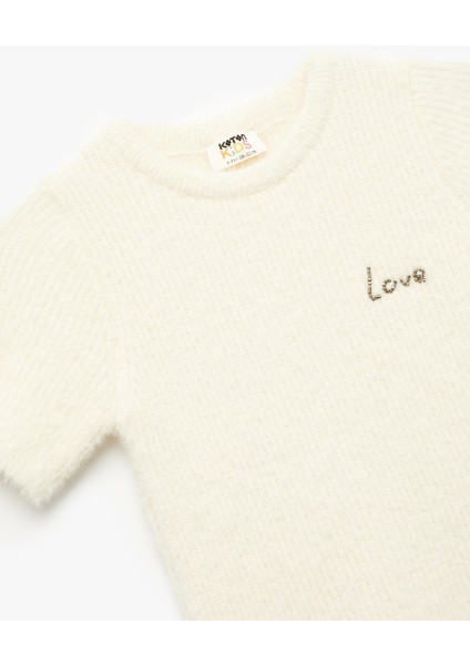 Bisiklet Yaka Kısa Kollu Triko Kazak modelleri