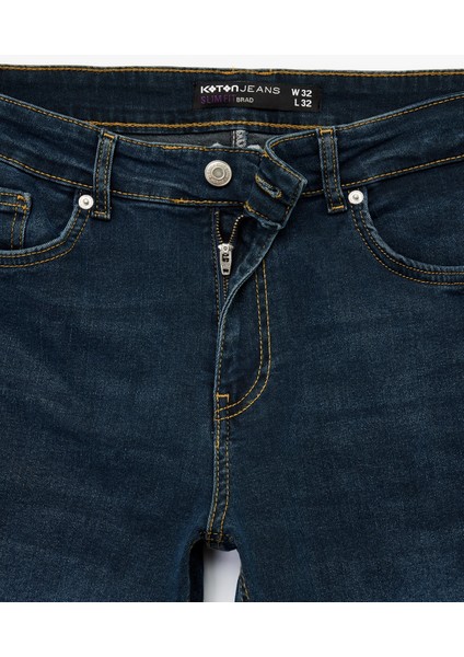 Pamuklu Normal Bel Slim Fit Jean Pantolon - Brad Jean indirimleri