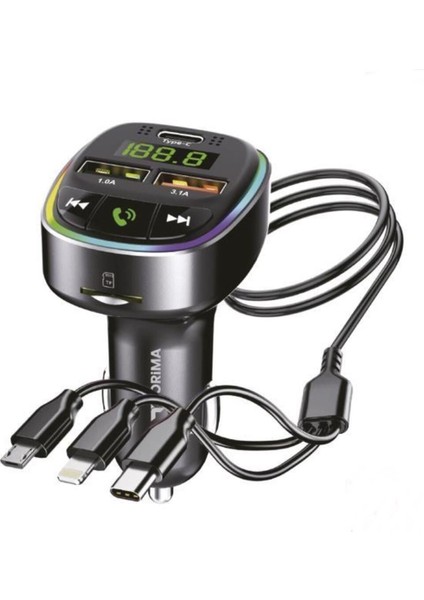 G15 – Fm Transmitter, Tf/usb Müzik ve 18W Hızlı Şarj Özellikli Araç Cihazı indirimleri