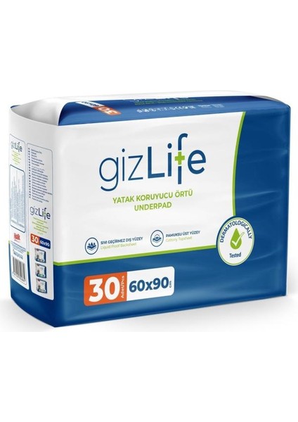 Gızlıfe Gizlife 60X90 Serme-Yatak Koruyucu-Alıştırma Pedi