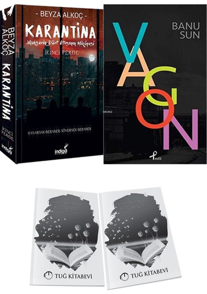 Vagon ve Karantina 2 Beyza Alkoç 2li Set + Hediyeli