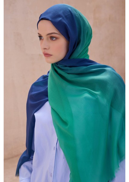 Fresh Degrade Desen Şal 1006 Lacivert Degrade Desen 49883