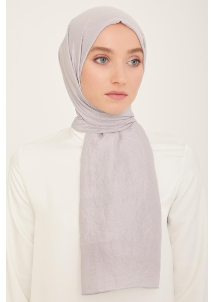 Fresh Berlin Şal 79 Gümüş Tek Renk 49953