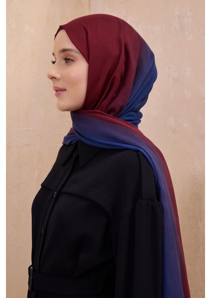 Fresh Degrade Desen Şal 1011 Bordo Degrade Desen 49880