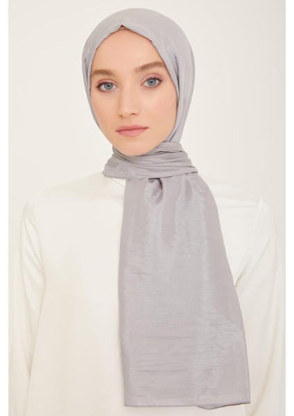 Fresh Berlin Şal 80 Gri Tek Renk 49954