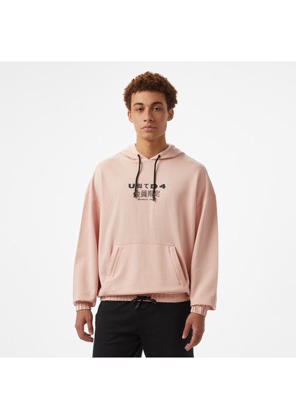 Unıted4 Oversize Erkek Pembe Sweatshirt