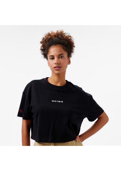 Unıted4 Comfort Kadın Siyah Crop T-Shirt fırsatları