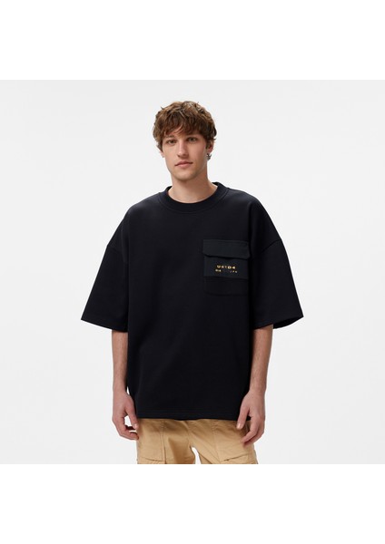 Unıted4 Erkek Siyah T-Shirt