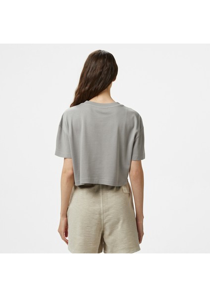 Unıted4 Comfort Kadın Gri Crop T-Shirt fiyatları